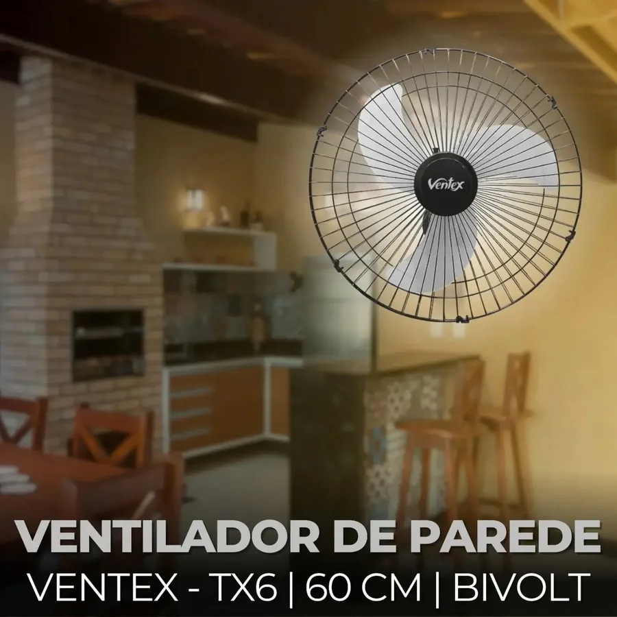 Ventilador de parede Ventex 60 cm bivolt